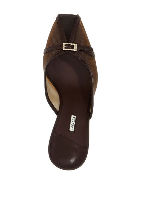 Brown 80mm Vittoria mules Le silla - women LE SILLA | 3461D080BXPP748